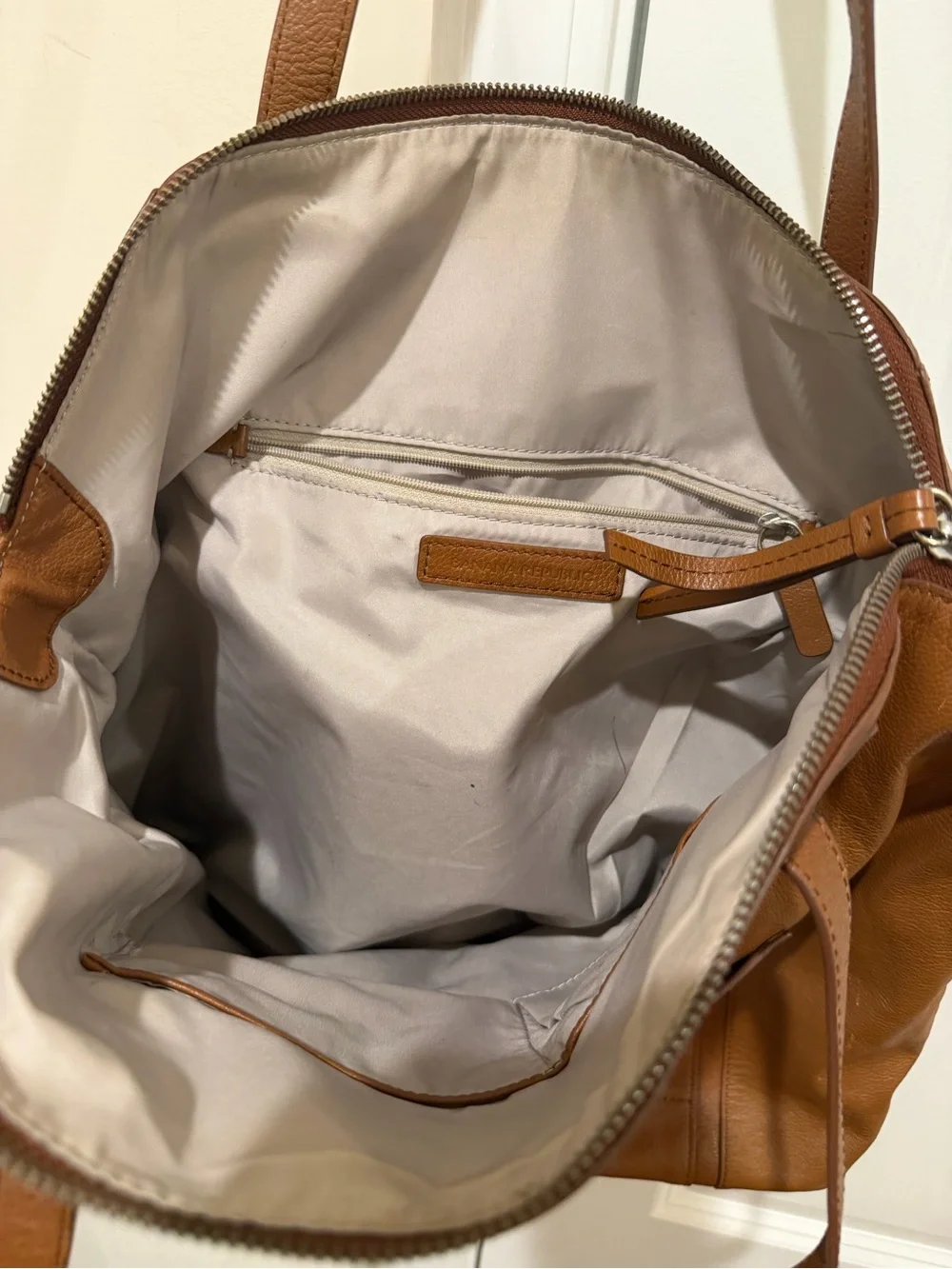 Banana Republic Leather Laptop Tote Bag